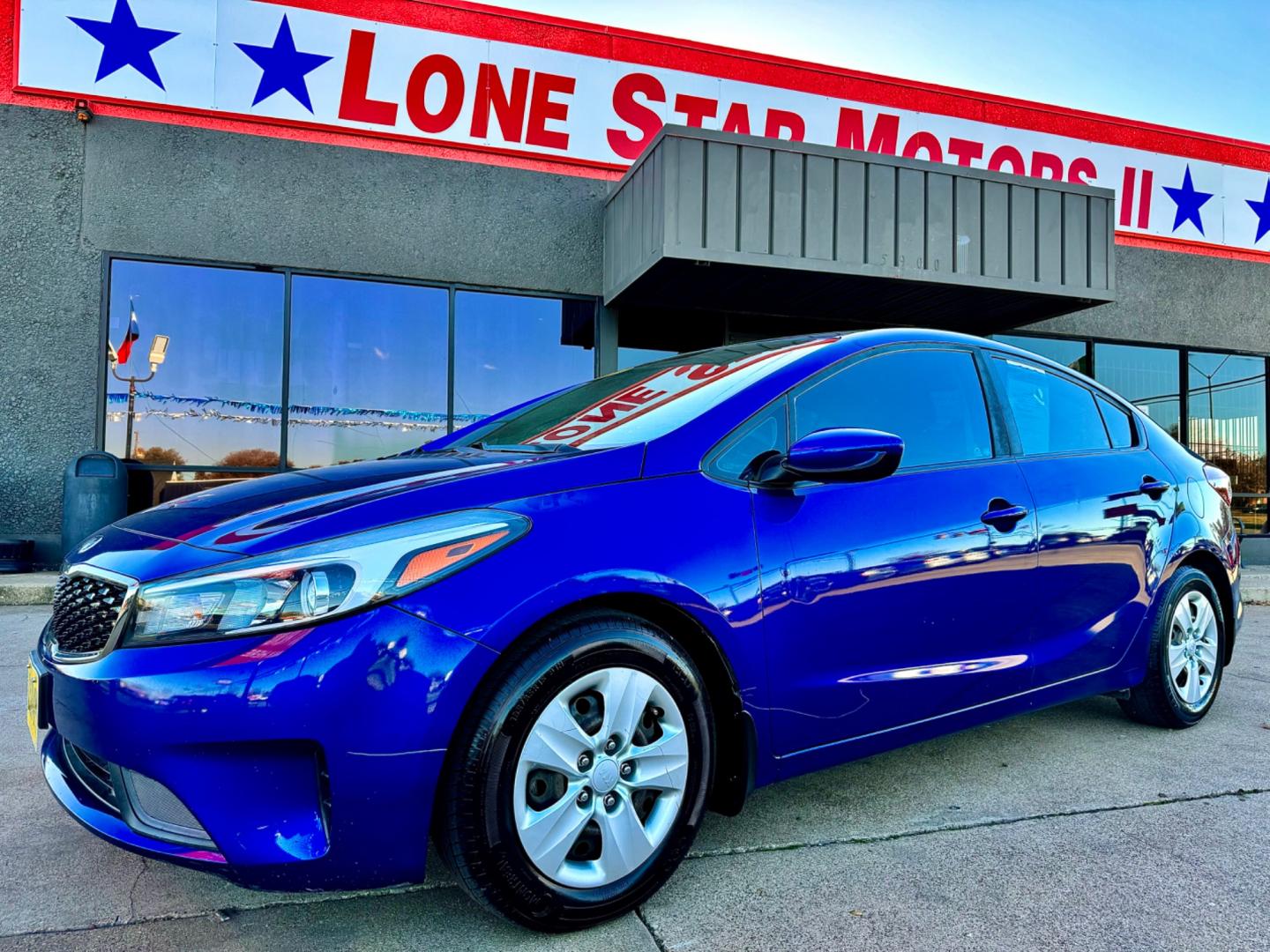 2018 BLUE KIA FORTE LX (3KPFK4A74JE) , located at 5900 E. Lancaster Ave., Fort Worth, TX, 76112, (817) 457-5456, 0.000000, 0.000000 - This is a 2018 KIA FORTE LX 4 DOOR SEDAN that is in excellent condition. There are no dents or scratches. The interior is clean with no rips or tears or stains. All power windows, door locks and seats. Ice cold AC for those hot Texas summer days. It is equipped with a CD player, AM/FM radio, AUX por - Photo#1